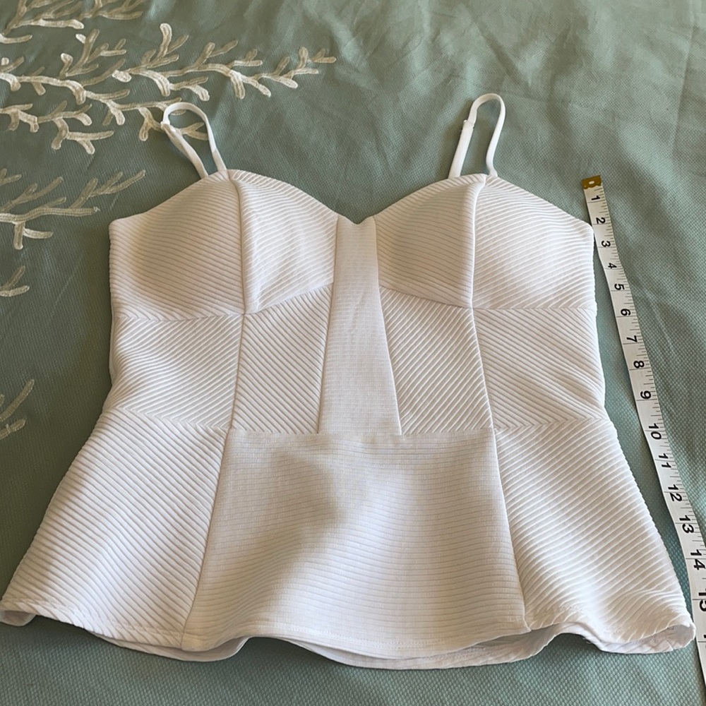 Guess bustier tank top with adjustable straps. Size Medium